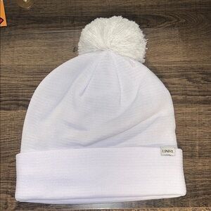 White Pom-Pom Beanie